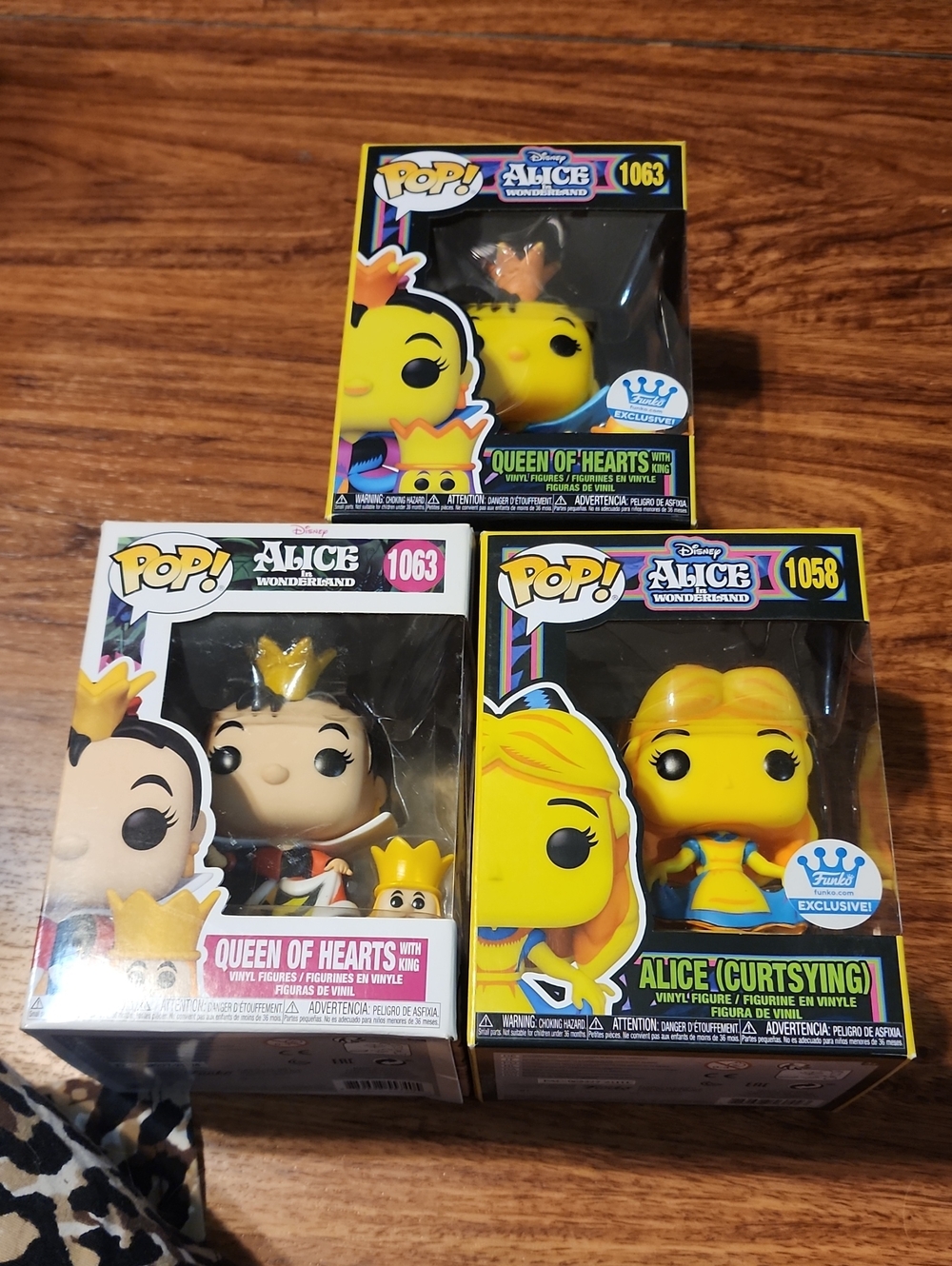 Funko Alice in Wonderland Yellow Vinyl Figures Trio